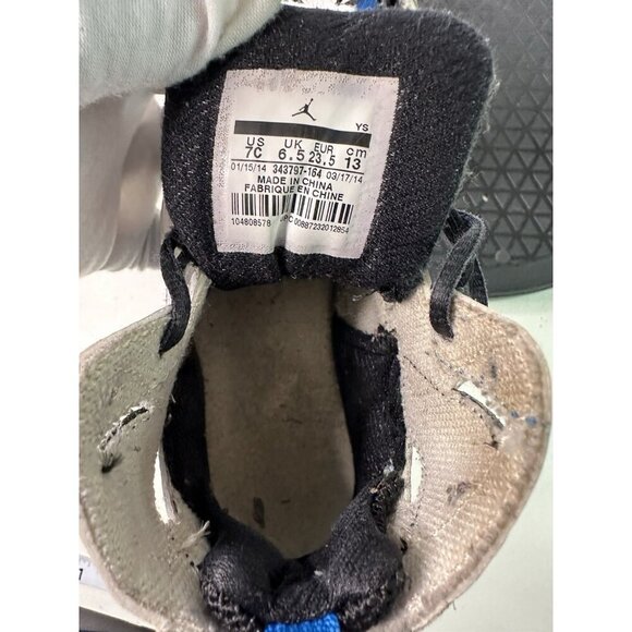 Nike Air Jordan True Flight White Blue Red Toddlers Shoes Size 7C  343797-164 - Picture 6 of 7